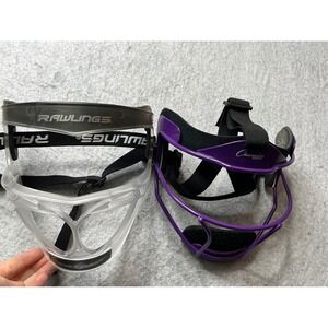 Rawlings Face Guard Clear & Champion Sports Mask Purple Softball Baseball Youth